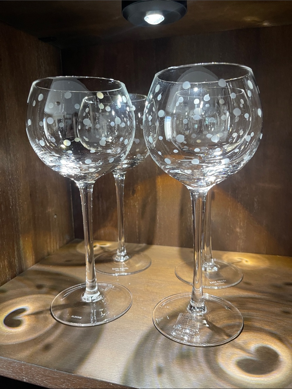 Lenox Kate Spade Wine glasses (4)
